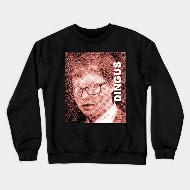 Red Dingus Shelly Crewneck Sweatshirt by DingusFilms